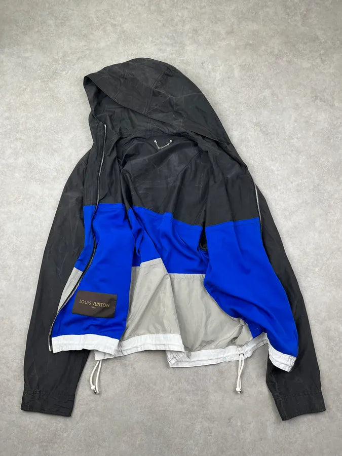 Louis Vuitton Silk Triple Color Hooded Windbreaker Jacket xrhiOST 4