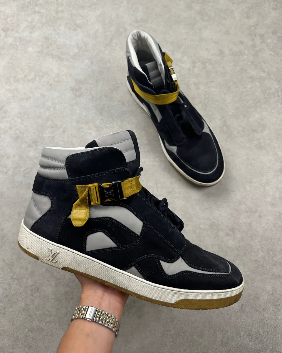Louis Vuitton Splistream High Top Blue Yellow Sneakers  bNxYdZE 0