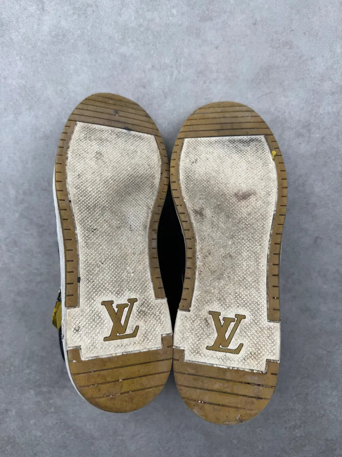 Louis Vuitton Splistream High Top Blue Yellow Sneakers  bNxYdZE 10