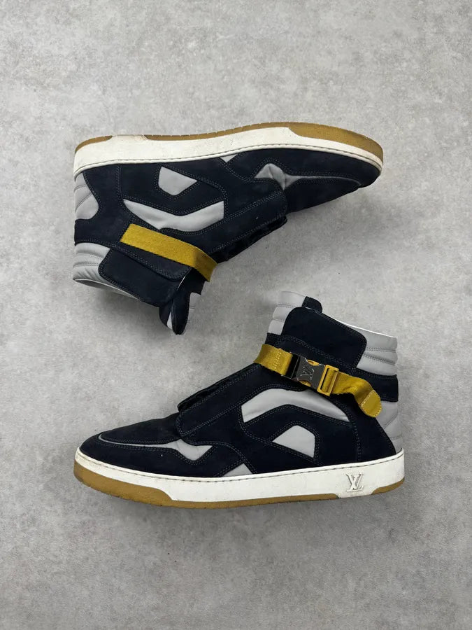 Louis Vuitton Splistream High Top Blue Yellow Sneakers  bNxYdZE 3