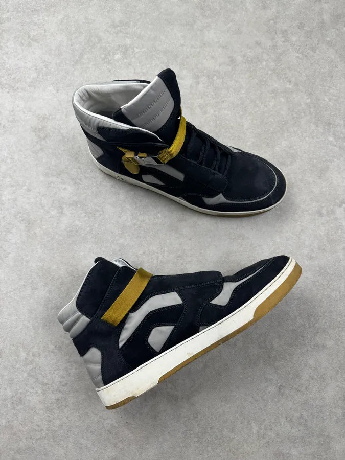 Louis Vuitton Splistream High Top Blue Yellow Sneakers  bNxYdZE 4