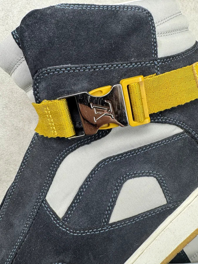 Louis Vuitton Splistream High Top Blue Yellow Sneakers  bNxYdZE 7