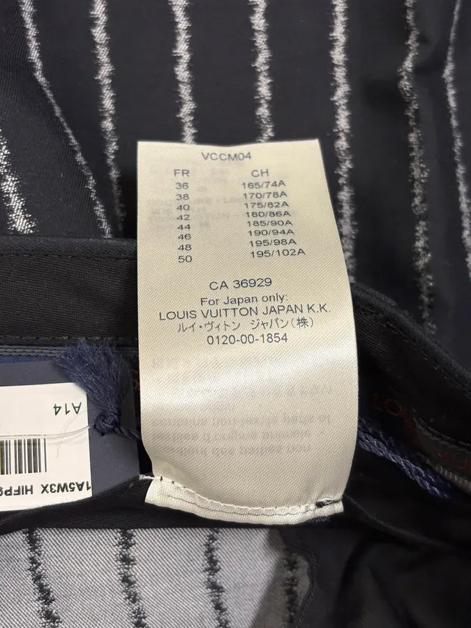 Louis Vuitton Striped Black Elegant Suit NmRocXQ 17