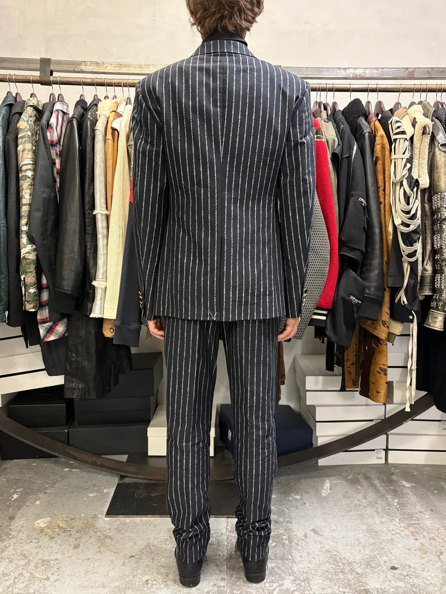 Louis Vuitton Striped Black Elegant Suit NmRocXQ 2