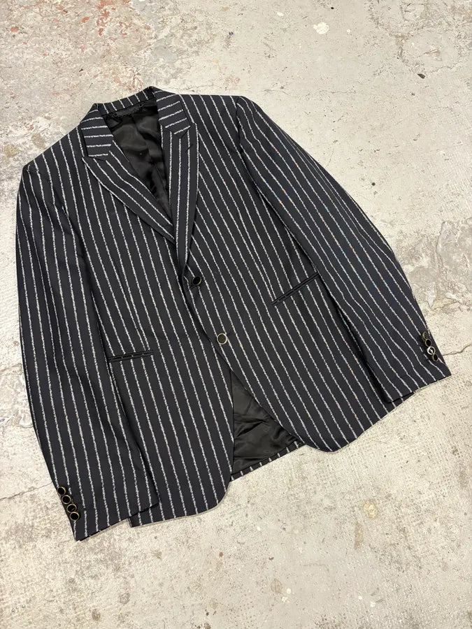 Louis Vuitton Striped Black Elegant Suit NmRocXQ 4