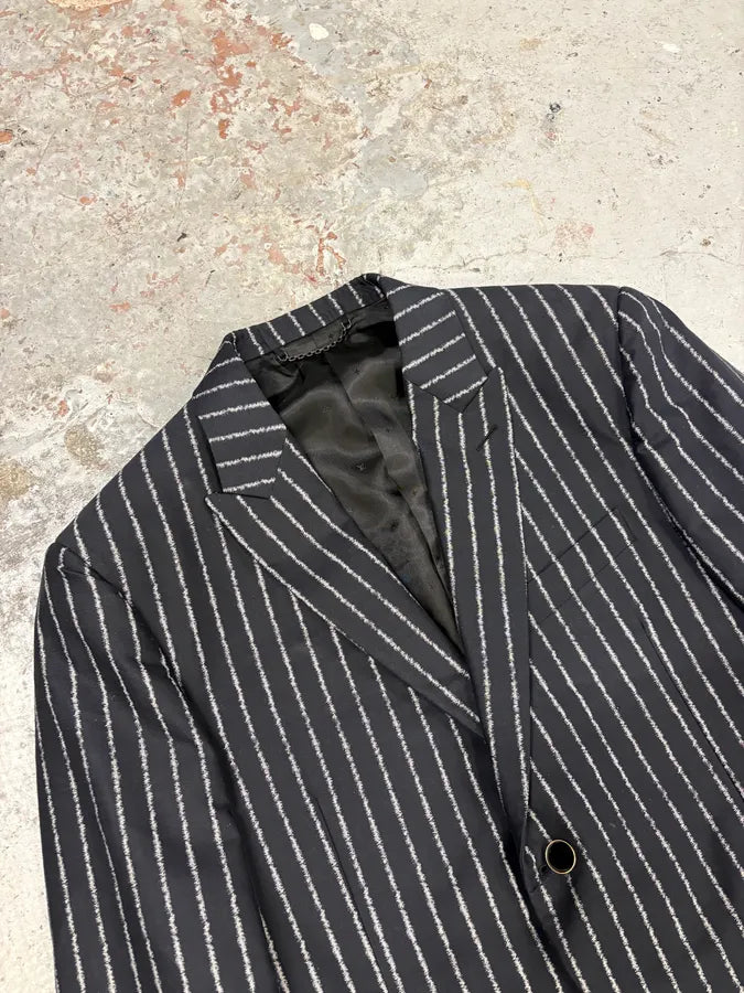 Louis Vuitton Striped Black Elegant Suit NmRocXQ 5
