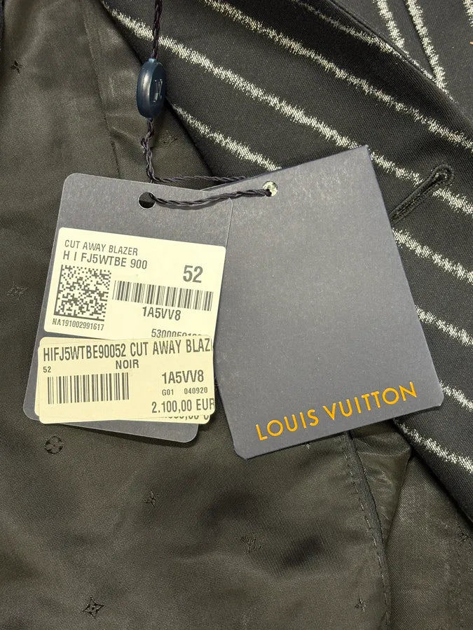 Louis Vuitton Striped Black Elegant Suit NmRocXQ 9