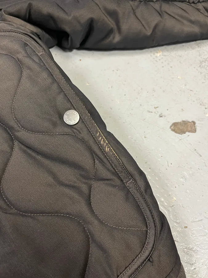 AW2015 Louis Vuitton Taupe Silk Quilted Bomber Jacket by Kim Jones OJIBfJp 7