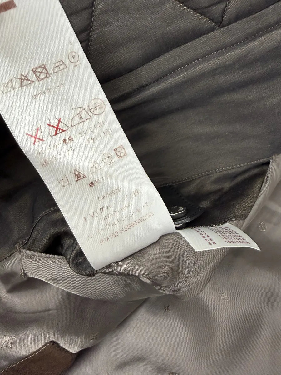 AW2015 Louis Vuitton Taupe Silk Quilted Bomber Jacket GzypPLM 10
