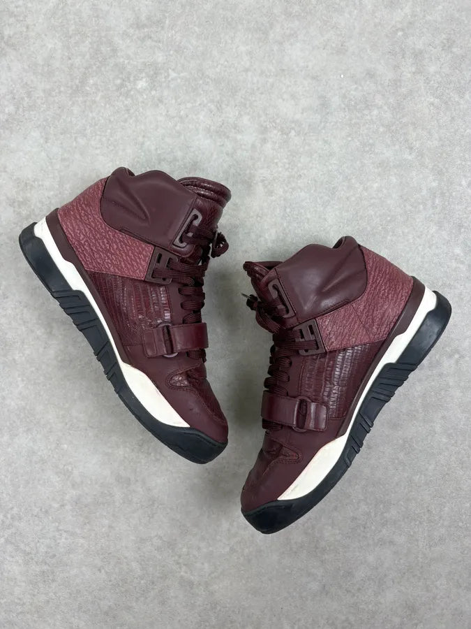 Louis Vuitton Trailblazers Lizard Leather Bordeaux High Sneakers ijTvCXQ 5