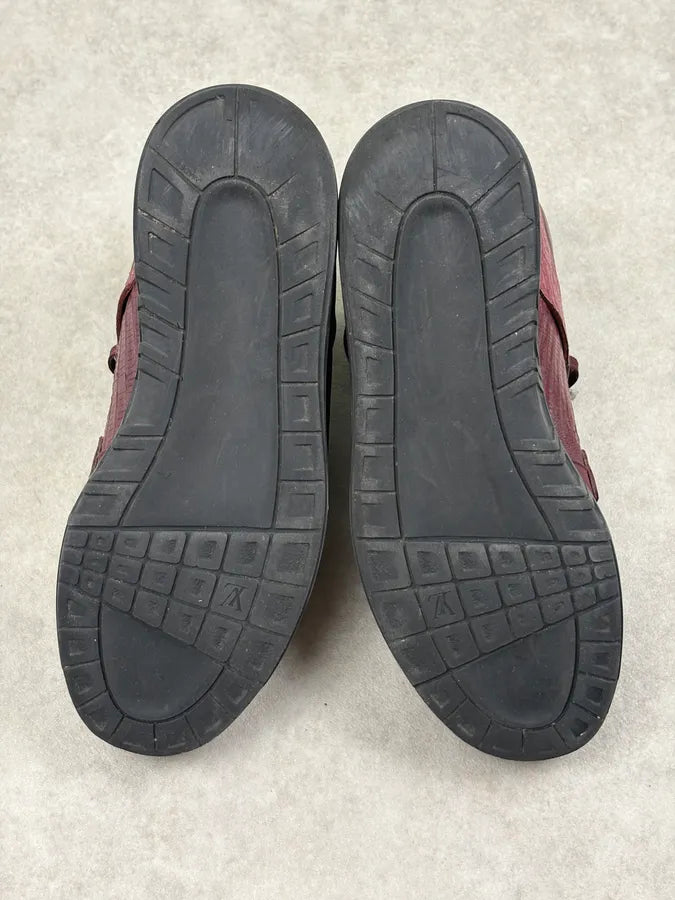 Louis Vuitton Trailblazers Lizard Leather Bordeaux High Sneakers ijTvCXQ 7