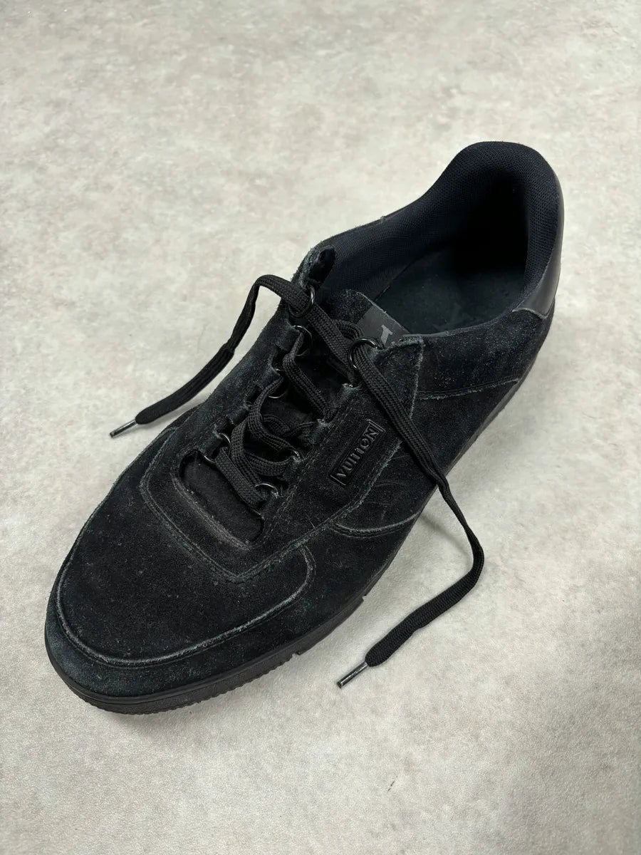 Louis Vuitton Trainers Black Suede Lace-up Sneakers UNBiwbd 11