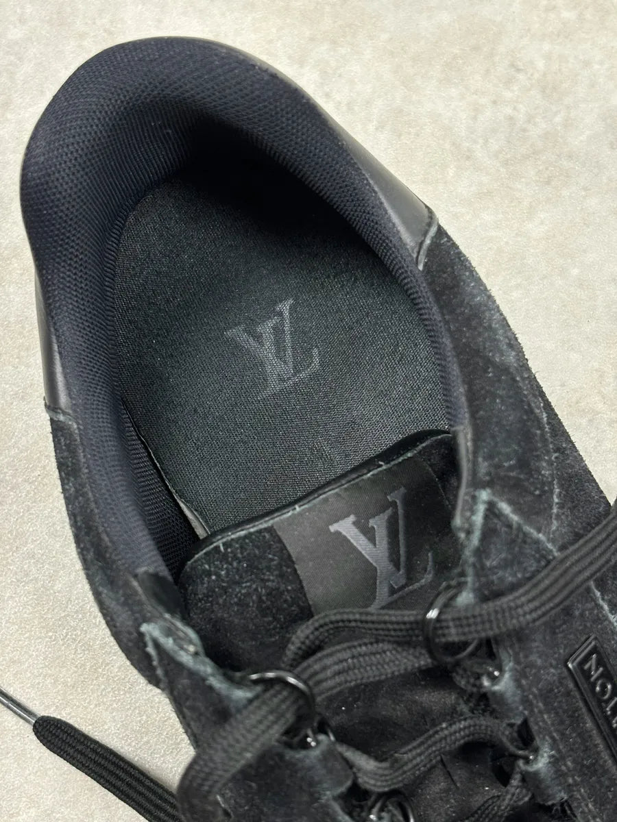 Louis Vuitton Trainers Black Suede Lace-up Sneakers UNBiwbd 13