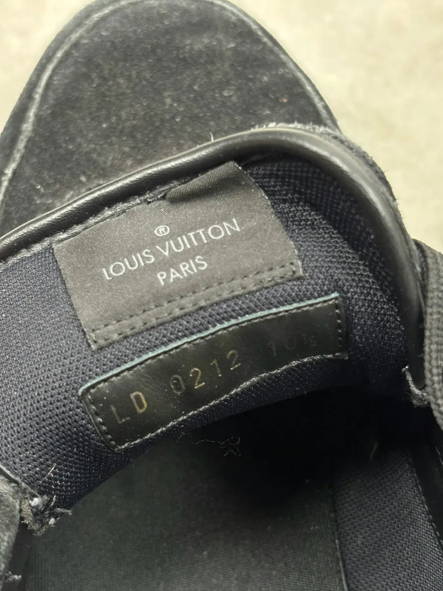 Louis Vuitton Trainers Black Suede Lace-up Sneakers UNBiwbd 14
