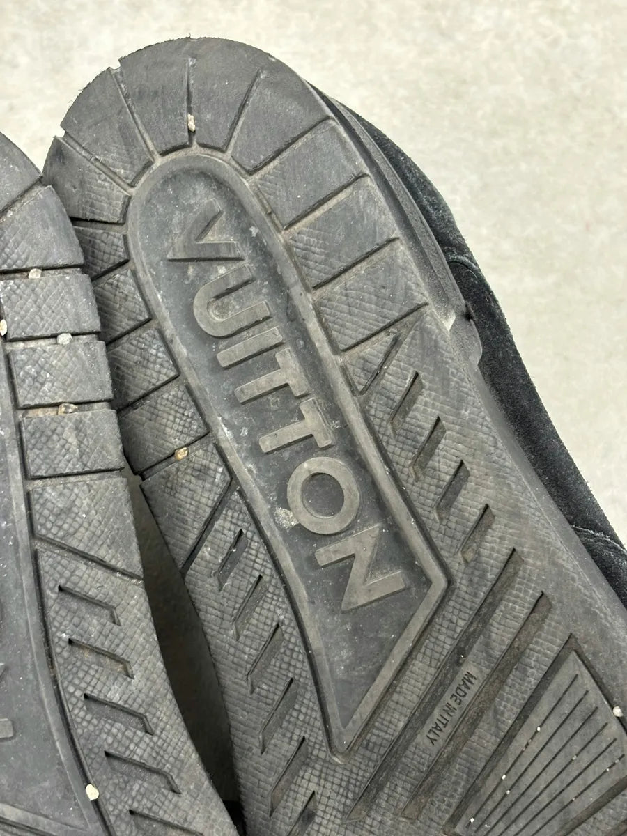 Louis Vuitton Trainers Black Suede Lace-up Sneakers UNBiwbd 7