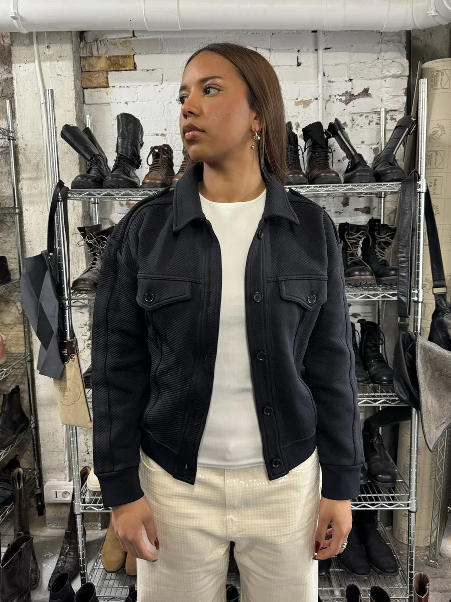 Louis Vuitton Uniform Dark Buttoned Jacket (L) RmsSHvd 0
