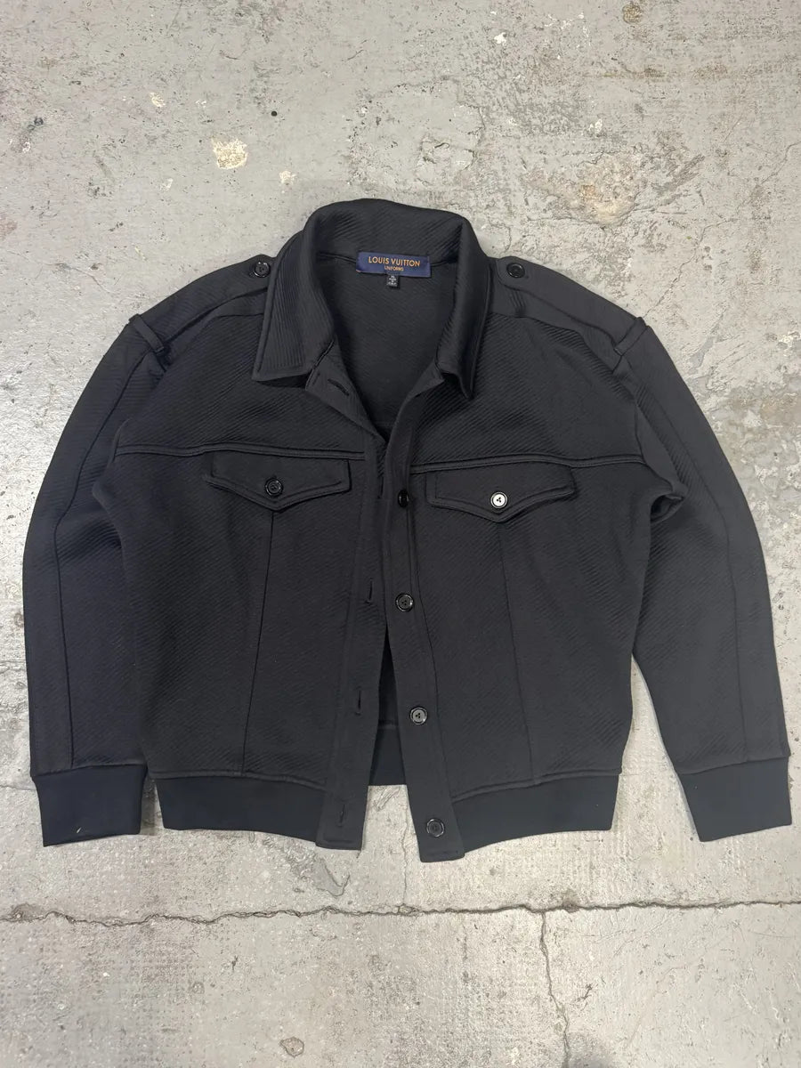 Louis Vuitton Uniform Dark Buttoned Jacket (L) RmsSHvd 2