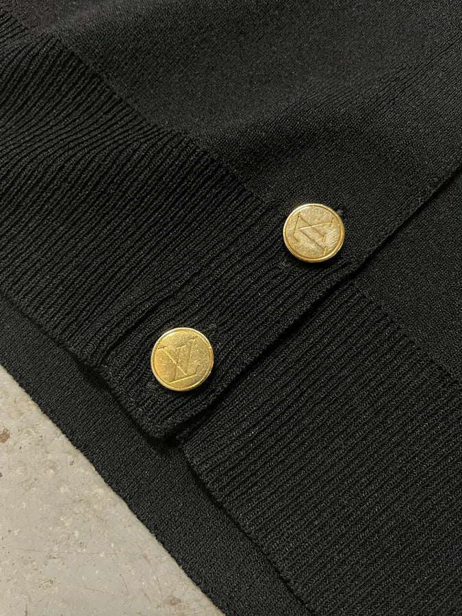 Louis Vuitton Uniformes Black Italian Cardigan aISuswj 8