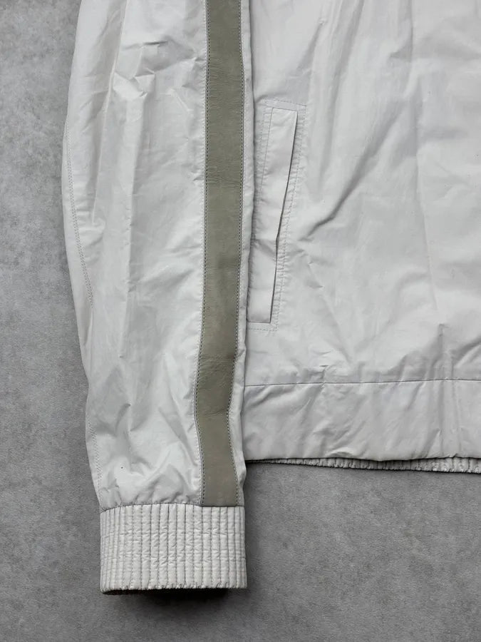 Louis Vuitton White Light Calf Leather Jacket QKqMPeW 8