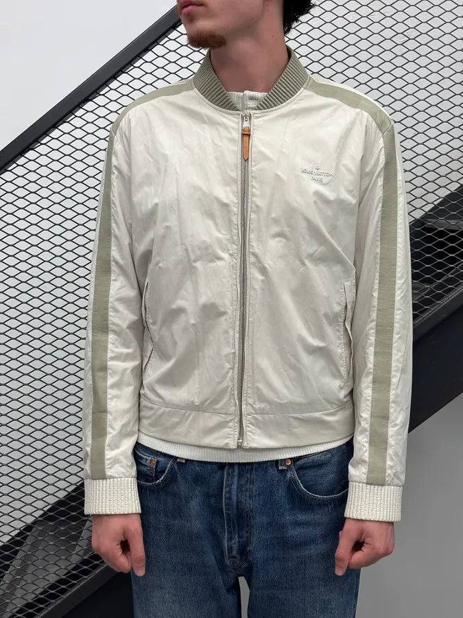 Louis Vuitton White Light Calf Leather Jacket QKqMPeW 1