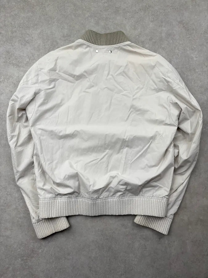 Louis Vuitton White Light Calf Leather Jacket QKqMPeW 5