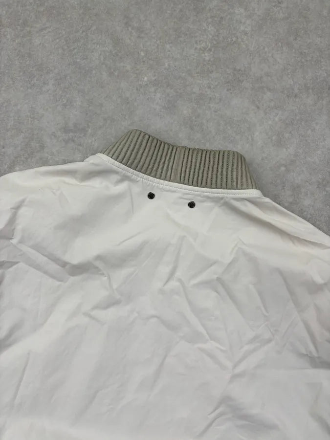 Louis Vuitton White Light Calf Leather Jacket QKqMPeW 6