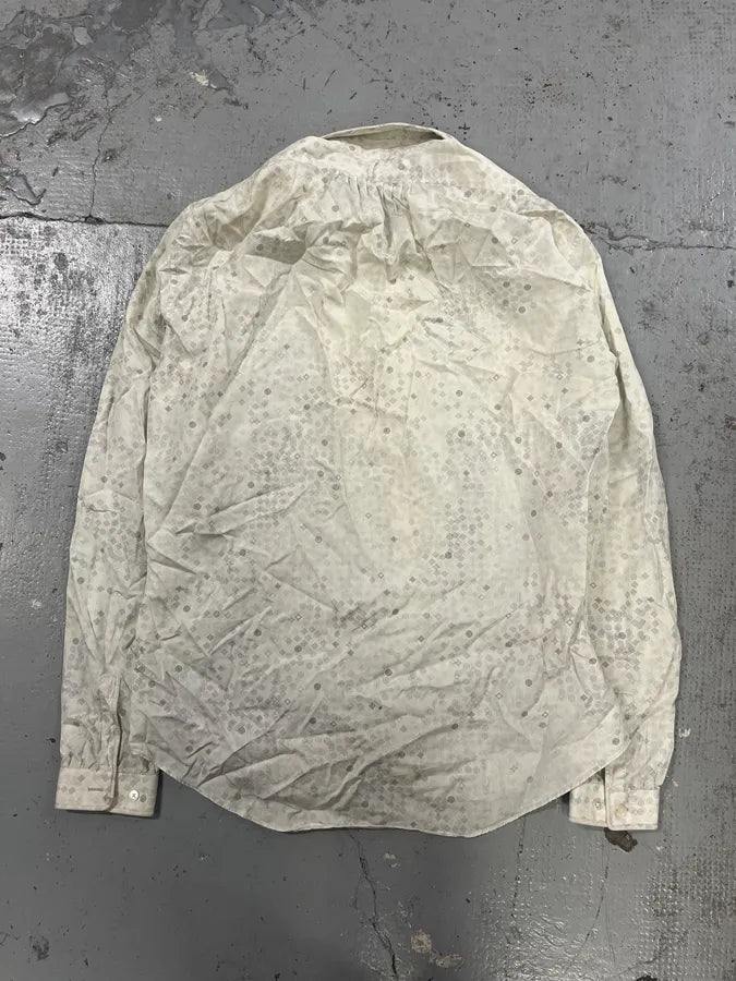 Louis Vuitton White Detailed Abstract Shirt JKCYiOz 5