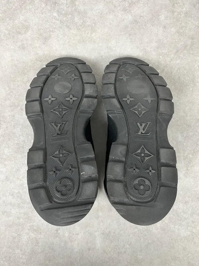 Louis Vuitton X NBA Black Leather Boots UEHCazW 5