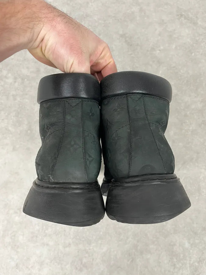 Louis Vuitton X NBA Black Leather Boots UEHCazW 6