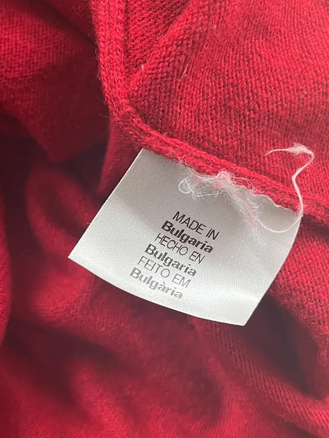 Love Moschino Red Wool Peace Symbol Sweater dWRQqCX 9