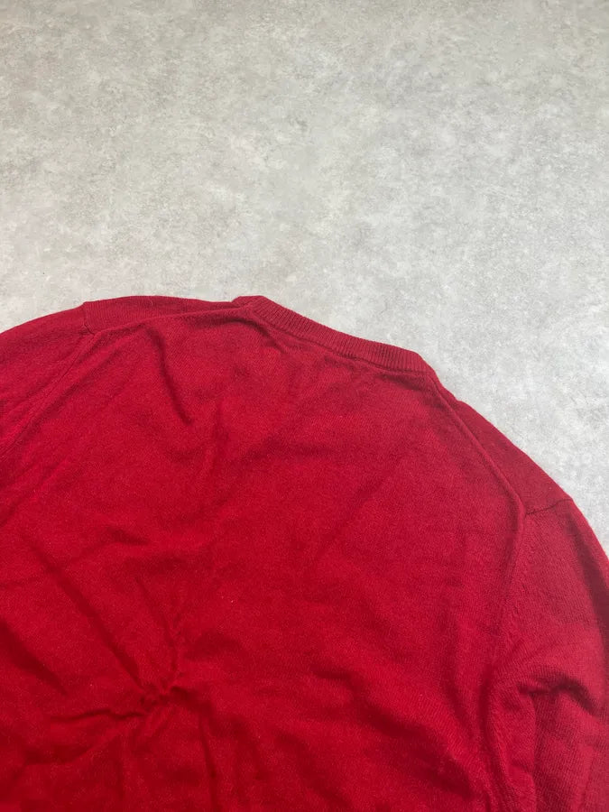 Love Moschino Red Wool Peace Symbol Sweater dWRQqCX 6