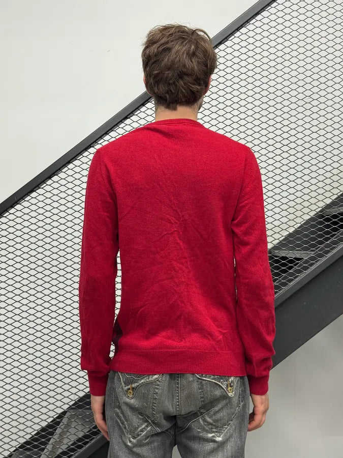 Love Moschino Red Wool Peace Symbol Sweater dWRQqCX 2