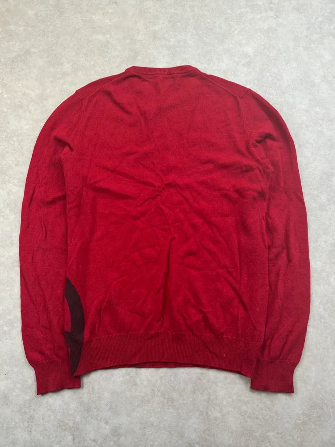 Love Moschino Red Wool Peace Symbol Sweater dWRQqCX 4