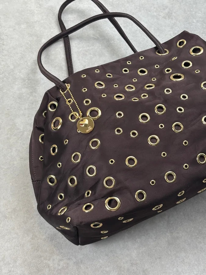 Love Moschino Purple Leather Eylet Handle Bag BMHDMQH 4