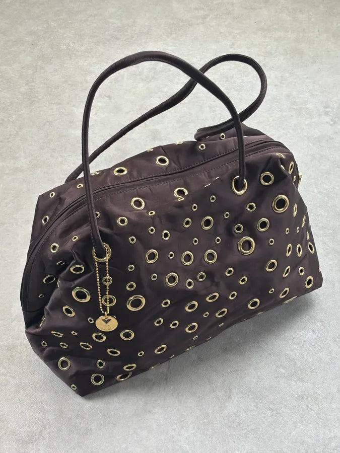 Love Moschino Purple Leather Eylet Handle Bag BMHDMQH 0