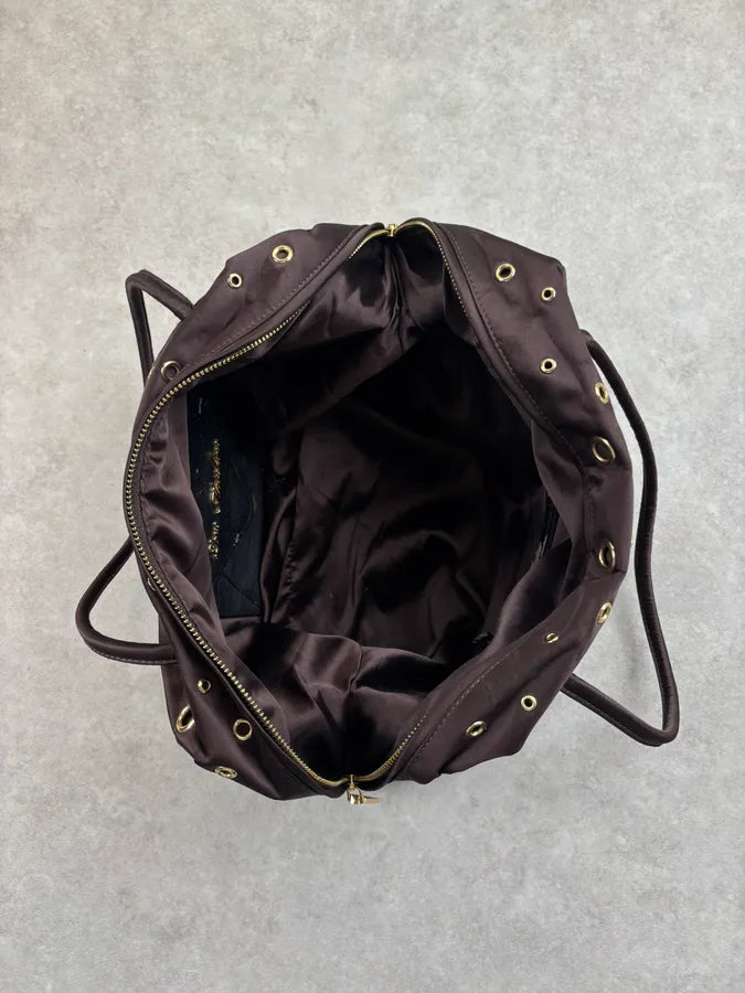Love Moschino Purple Leather Eylet Handle Bag BMHDMQH 12