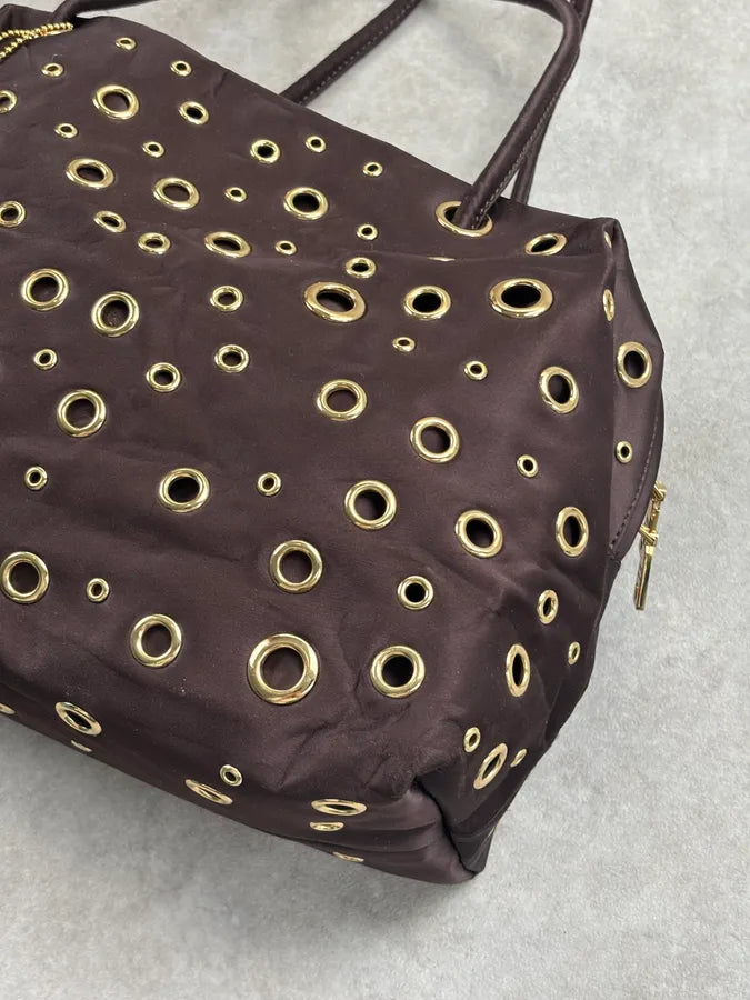 Love Moschino Purple Leather Eylet Handle Bag BMHDMQH 6