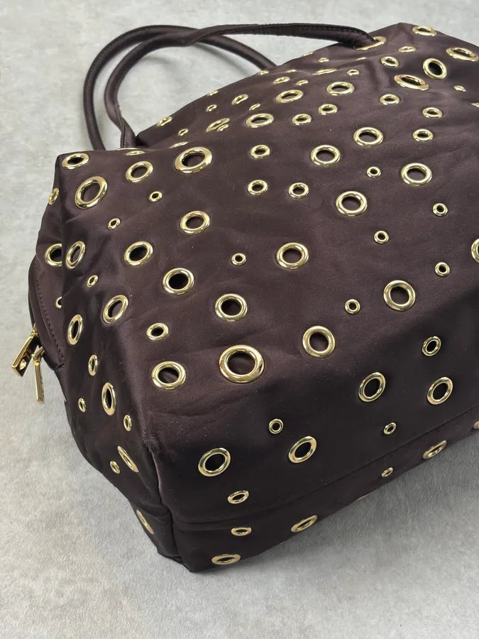 Love Moschino Purple Leather Eylet Handle Bag BMHDMQH 9