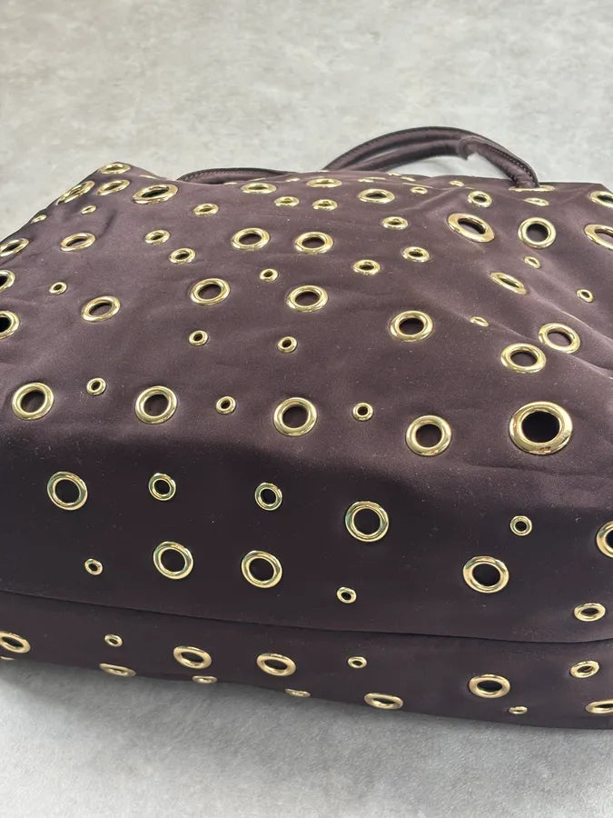 Love Moschino Purple Leather Eylet Handle Bag BMHDMQH 8