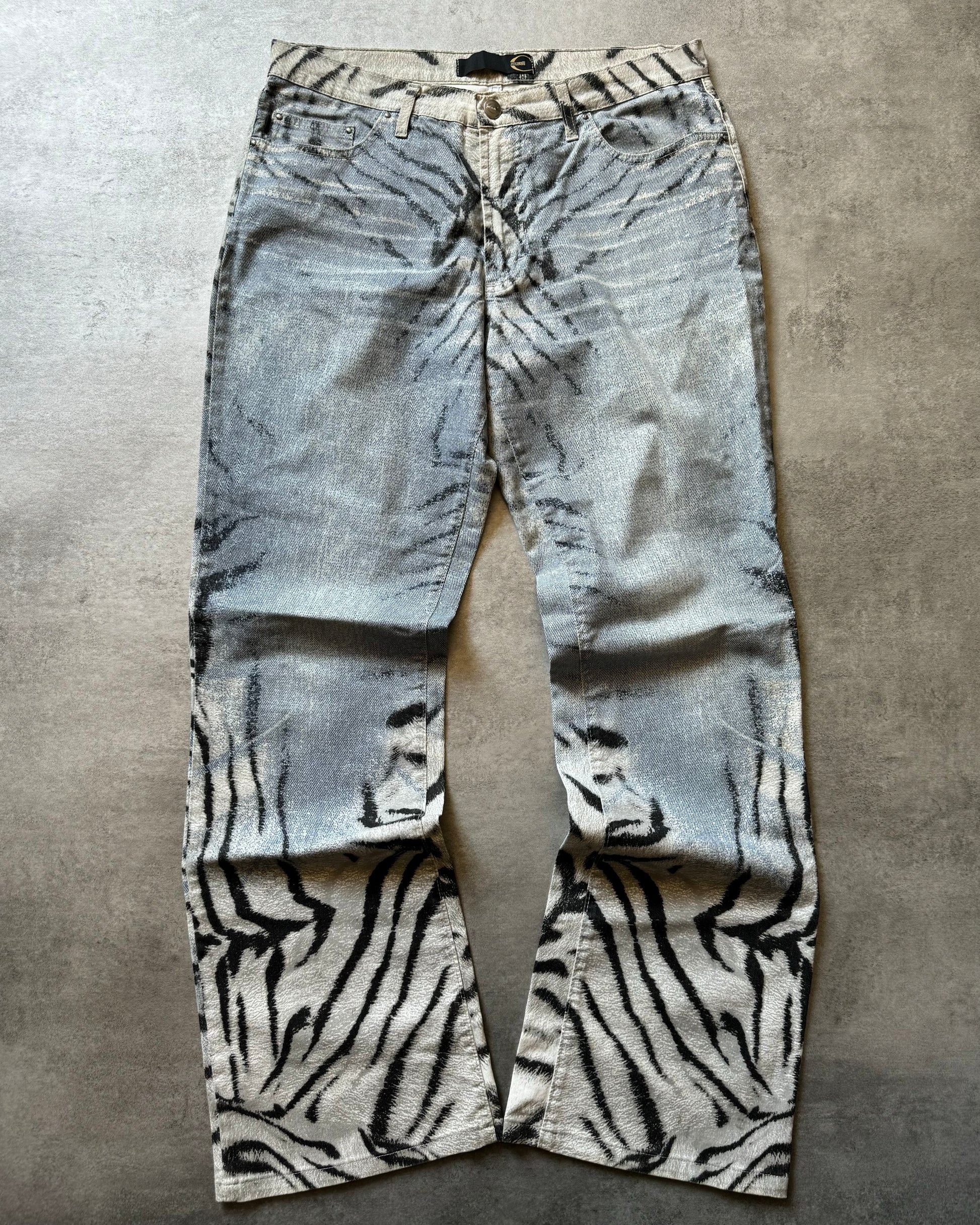 SS2002 Cavalli Safari Chic Zebra Pants (M) - 1