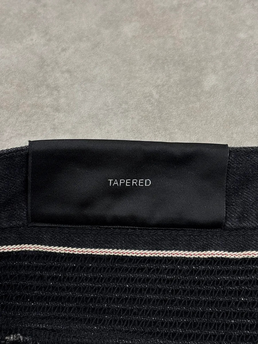 2010s Balmain Dark Grey Denim Biker Slim Tapered Jeans lugyFKYA 9