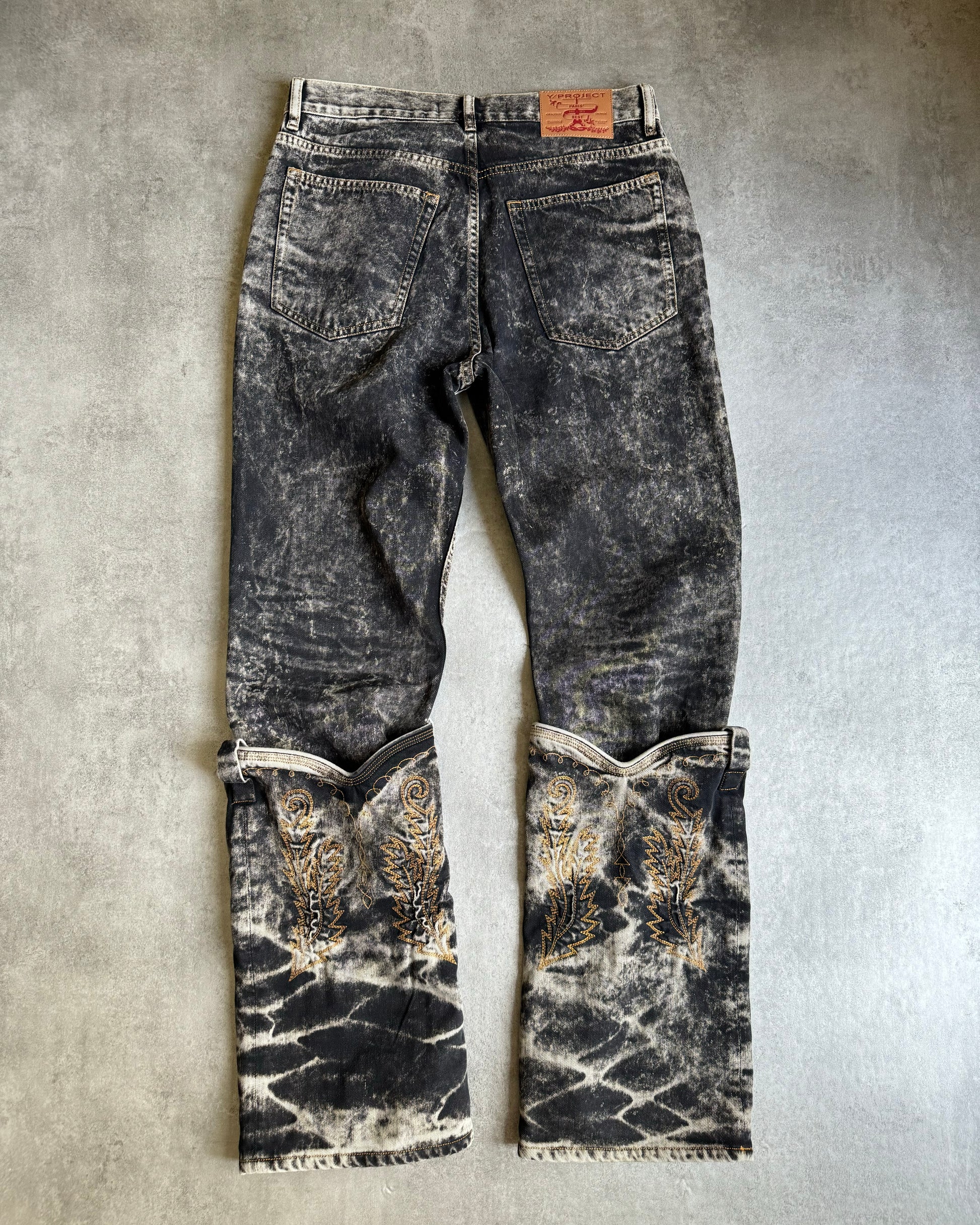 SS2023 Y/Project Cavallier Grey Astro Denim Jeans (M) - 2