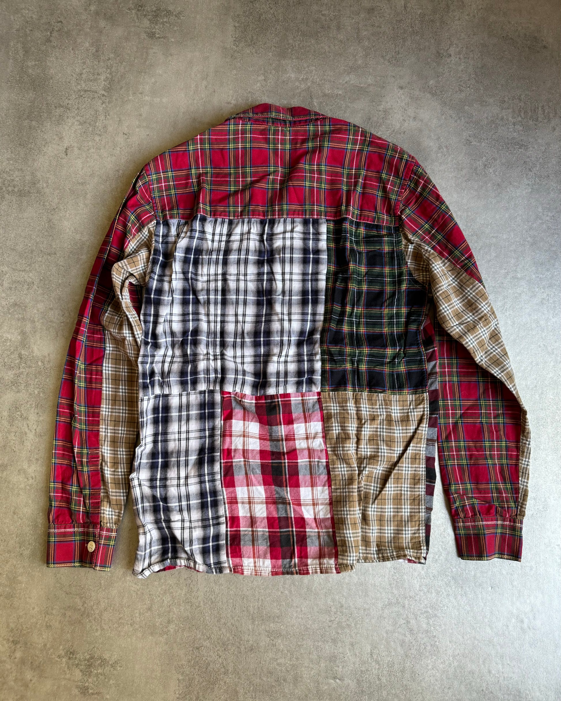 SS2015 Gosha Rubchinskiy Patchowrk Flannel Shirt (S) - 8