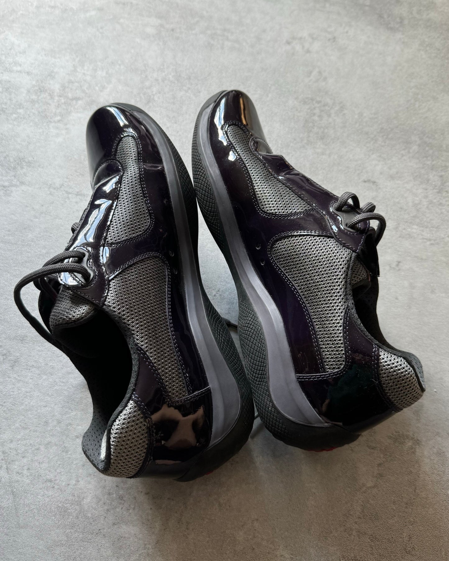 Prada America's Cup Satin Purple Shoes (44,5) - 3