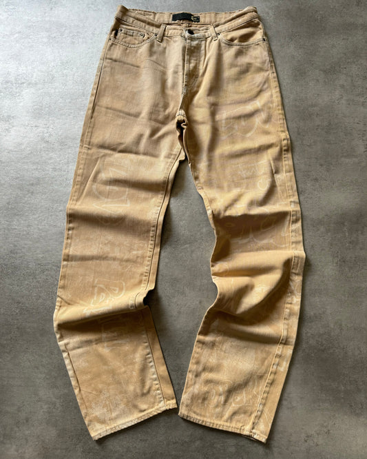SS2008 Cavalli Tagged Beige Rebel Pants (S) - 1