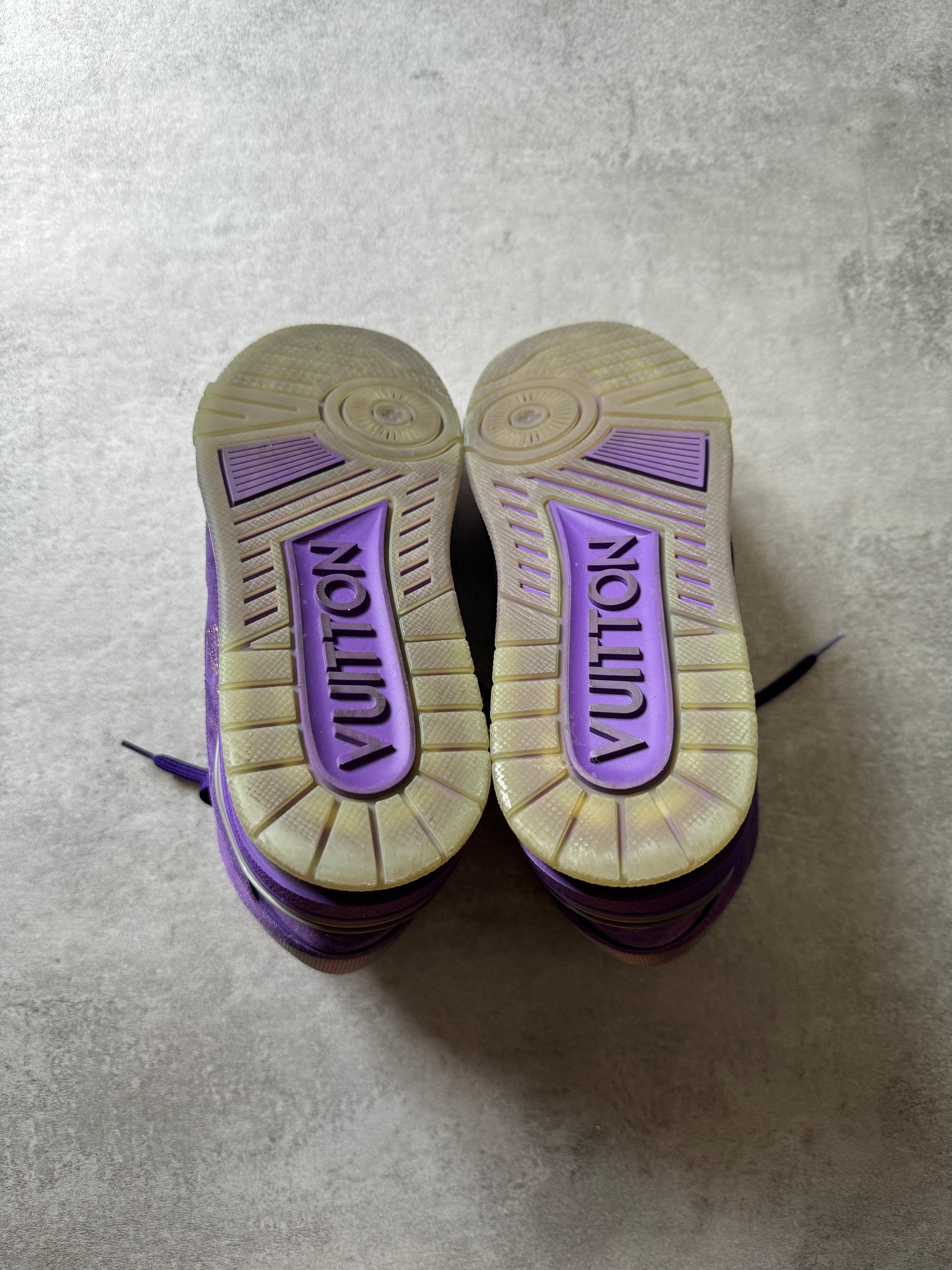 Louis Vuitton Purple High Trainer Shoes (40) - 4