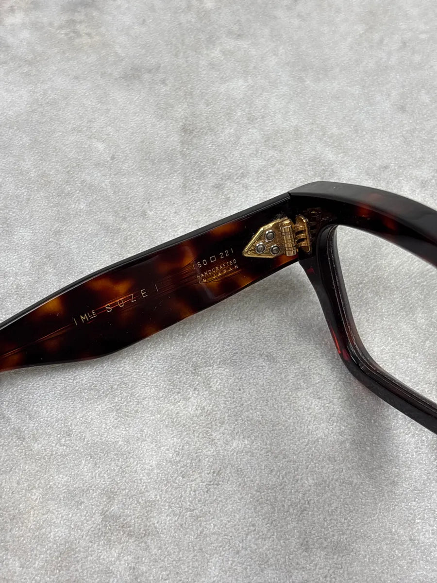 Jacques Marie Mage Dark Tortoiseshell Acetate Rectangular Glasses mHnajJfW 12