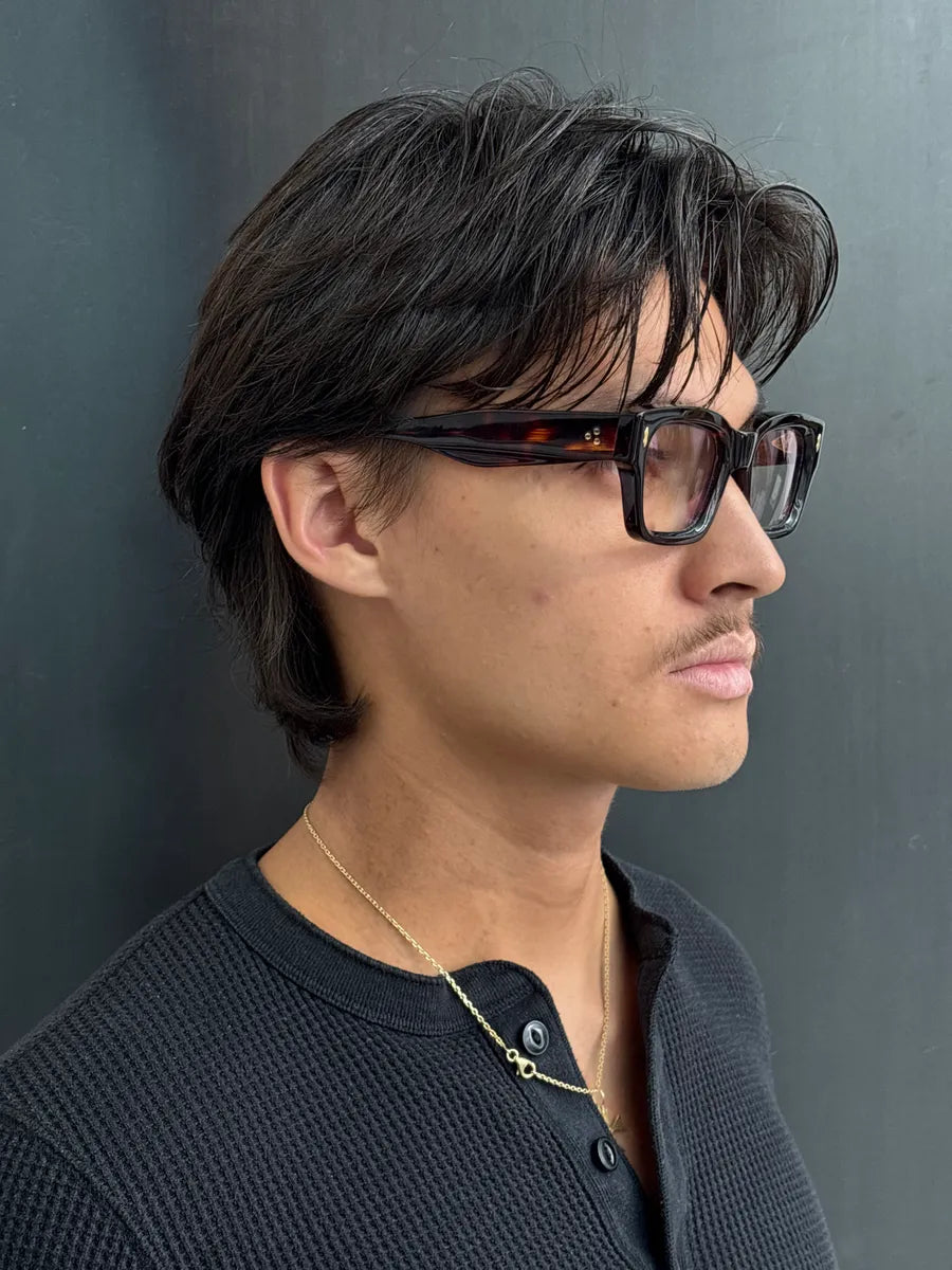Jacques Marie Mage Dark Tortoiseshell Acetate Rectangular Glasses mHnajJfW 2