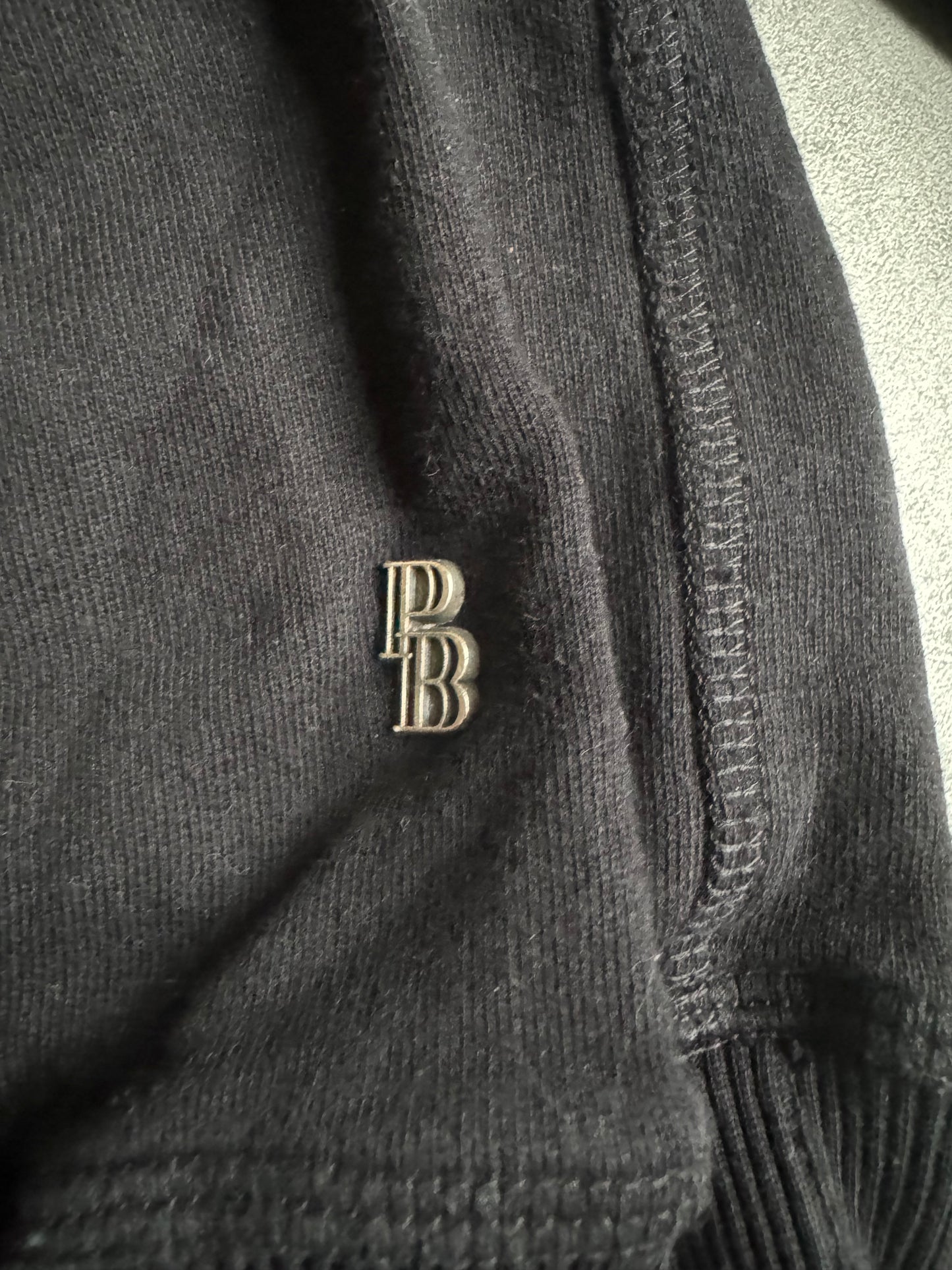 2000s Pierre Balmain Arm Zips Black Avant-Garde Sweater (S) - 9