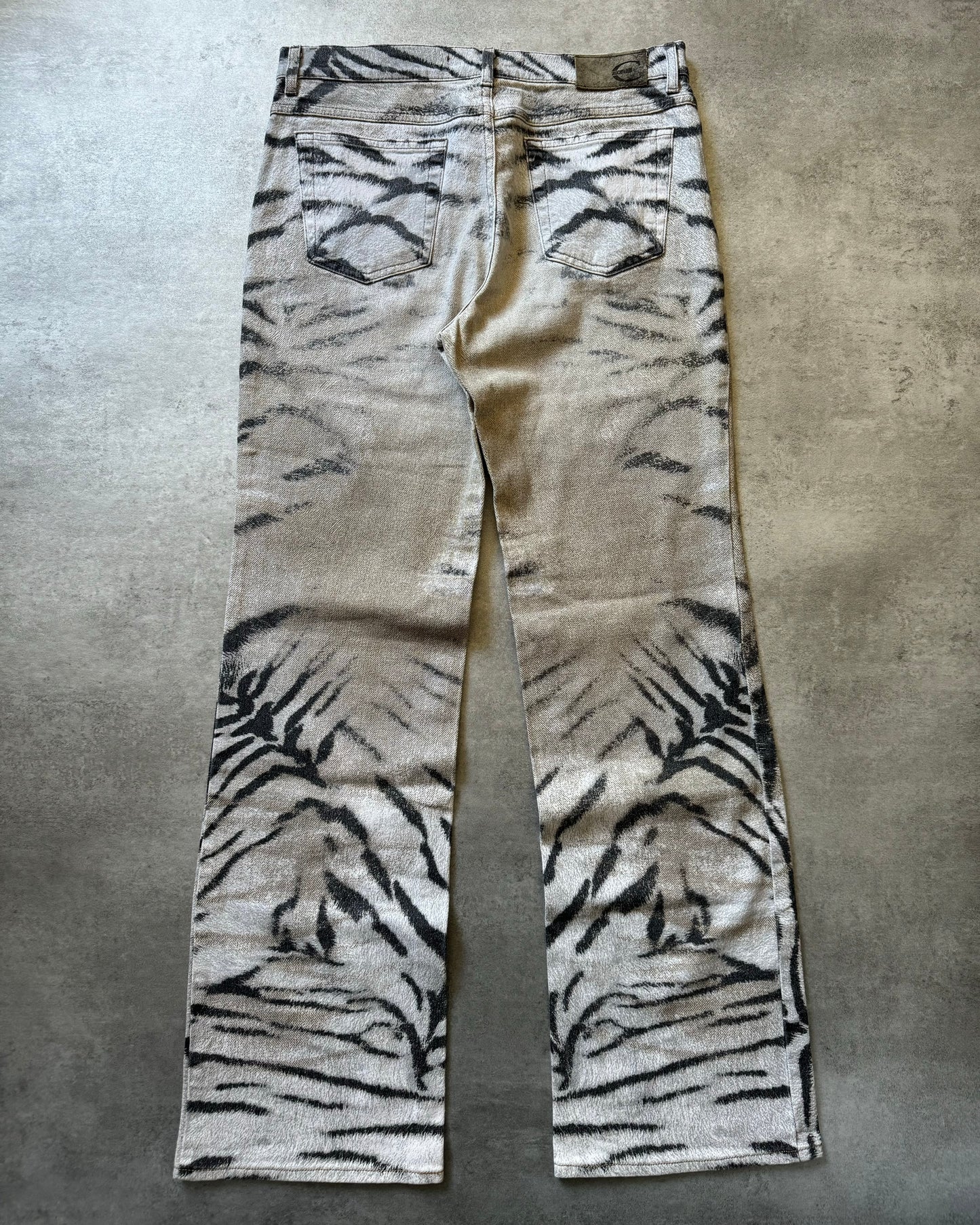 SS2002 Cavalli Zebra Camel Faded Pants (S) - 4